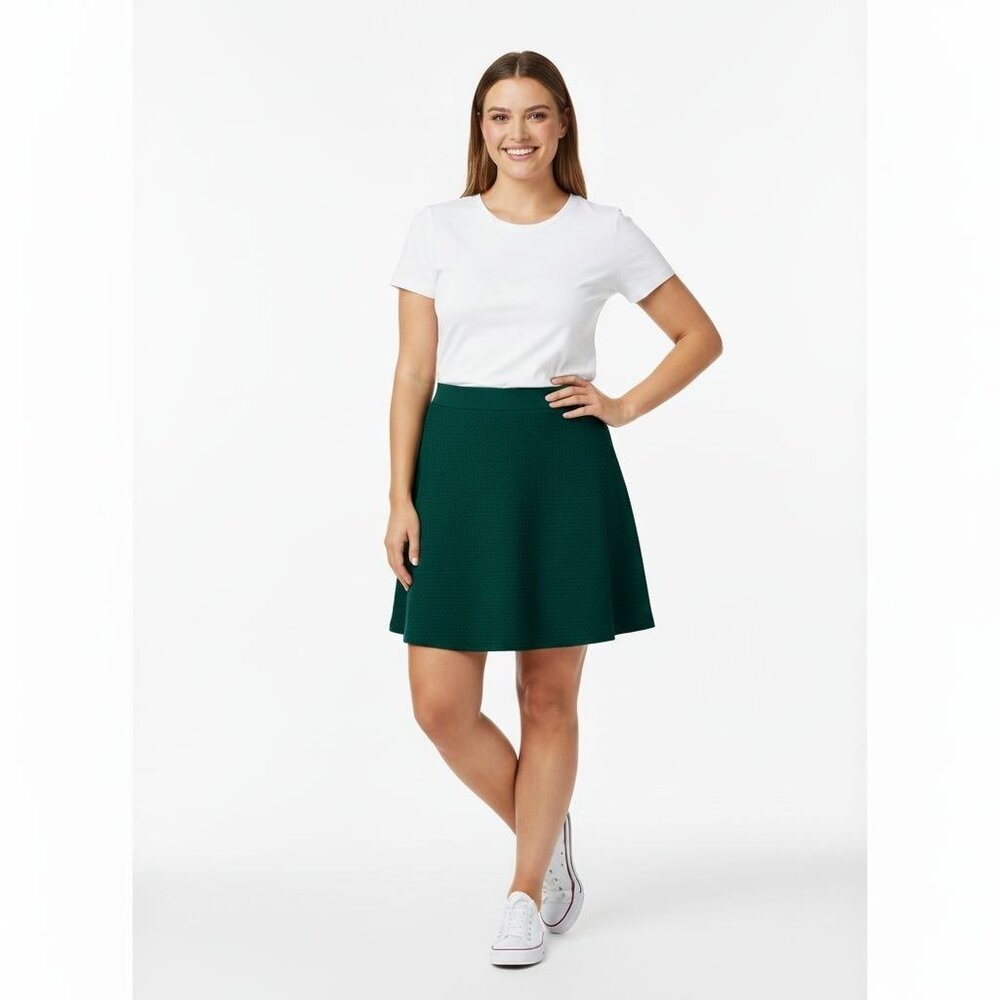 Everly Women's Medium Short Skirt Dark Green